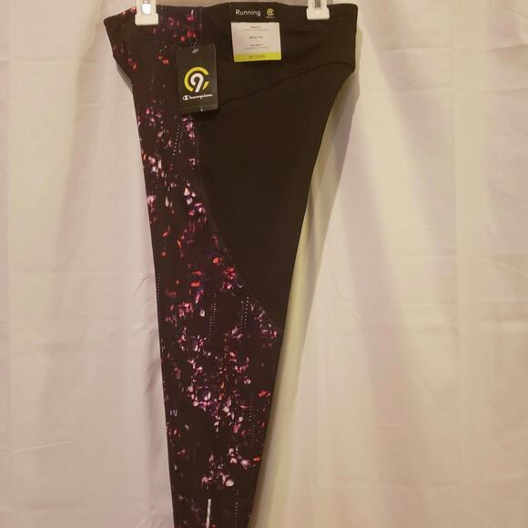 Champion Leggings Burning Embe Women's Size S 20" Capri Duo Dry Reflective NEW - Picture 1 of 9
